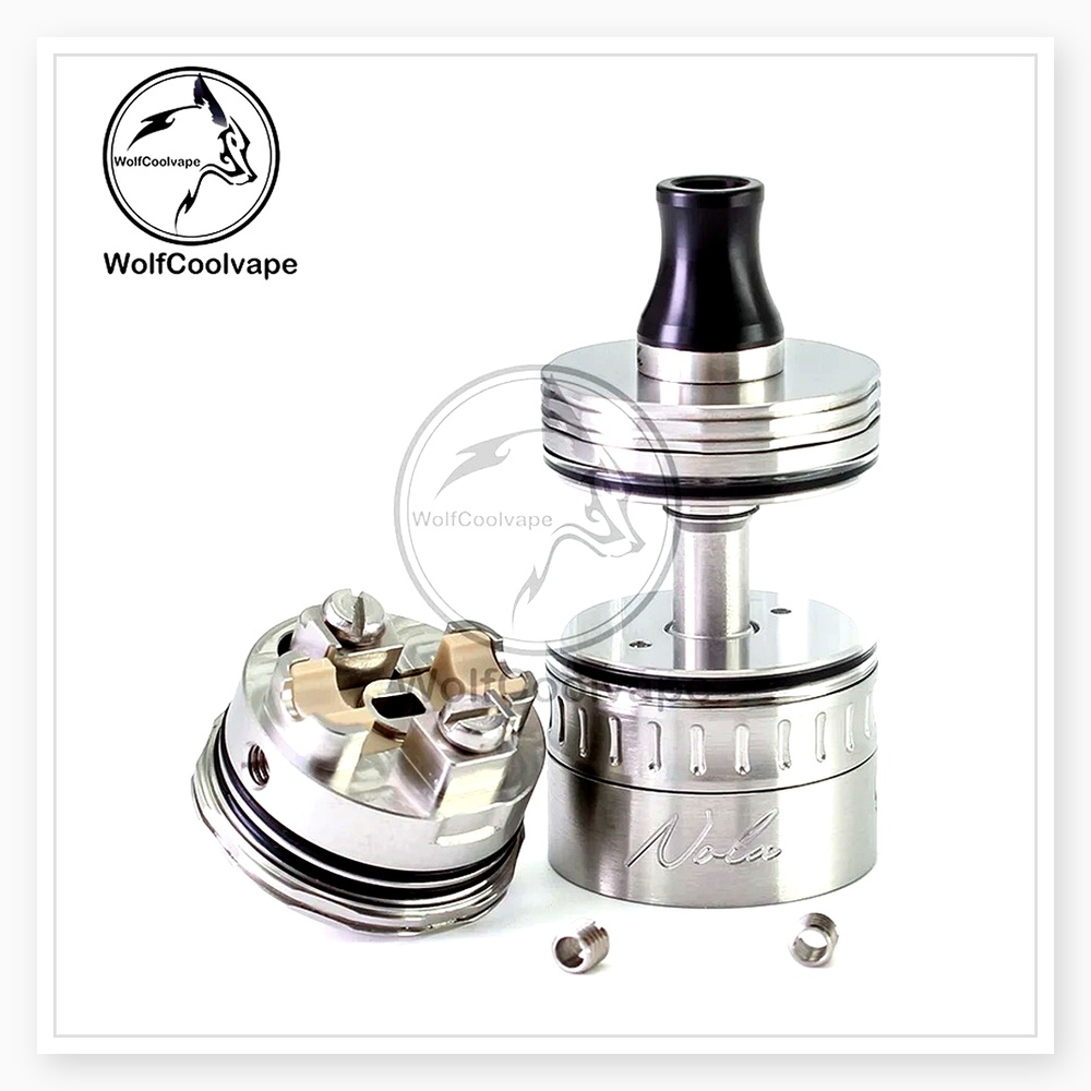 خزان وولف كول فاب نولا RTA فضي - مراجعة Vaping Air وسعره